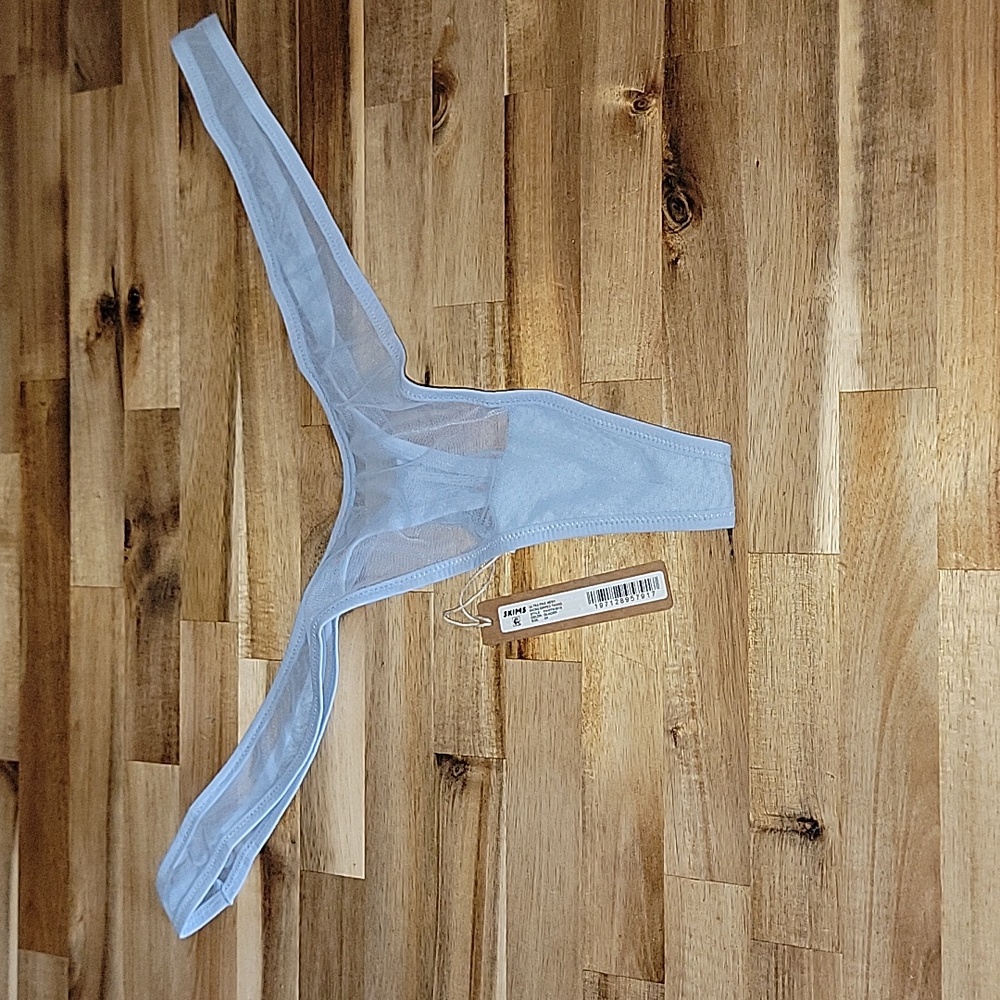 SKIMS Kim Kardashian Women's 2X Ultra Fine Mesh Micro Dipped Thong New w/ Tags!